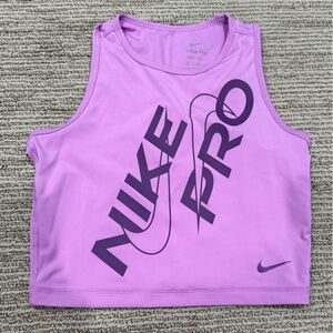 Nike Pro Lavender Crop Top
